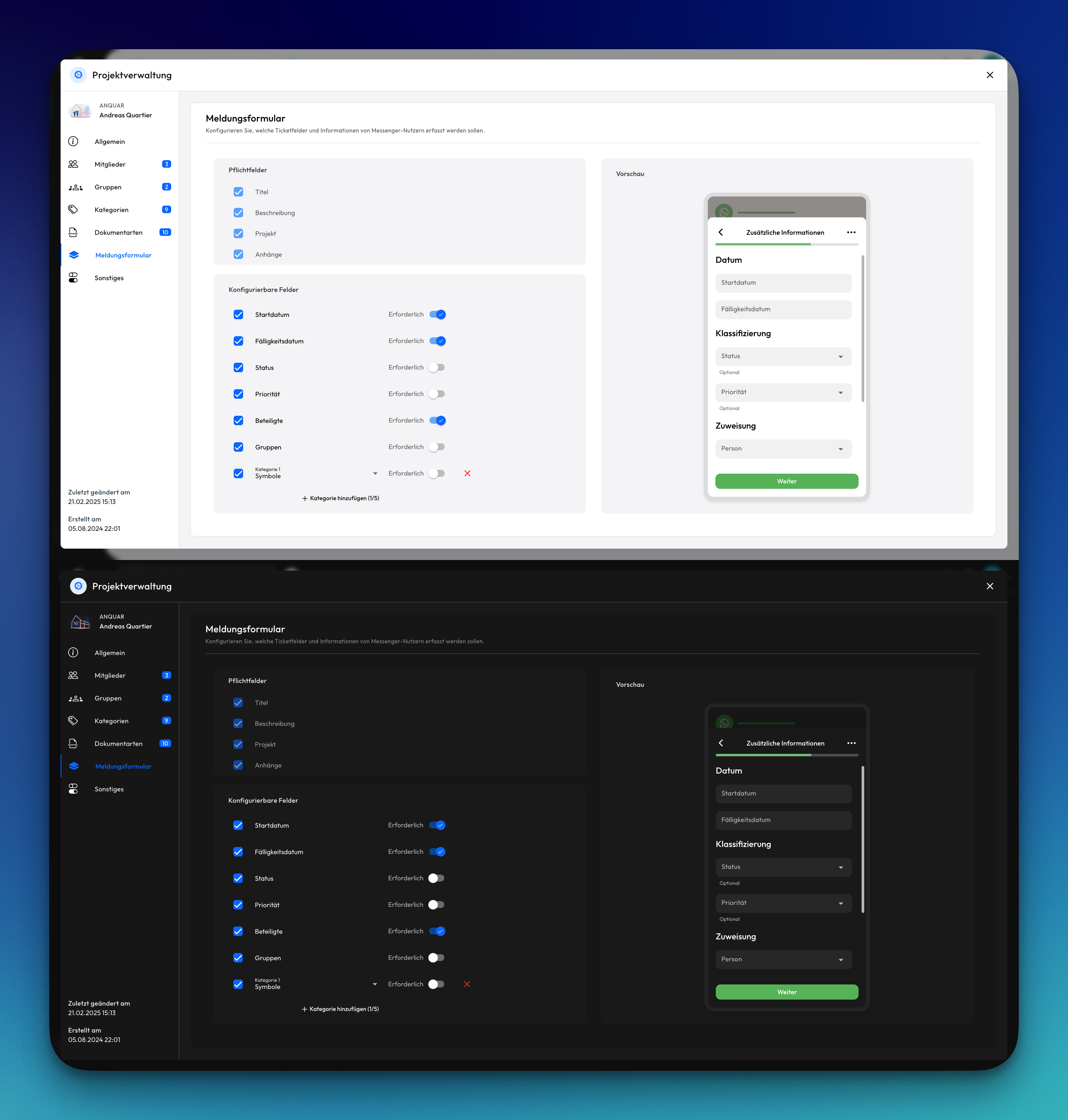 Customizable Ticket Creation Flows