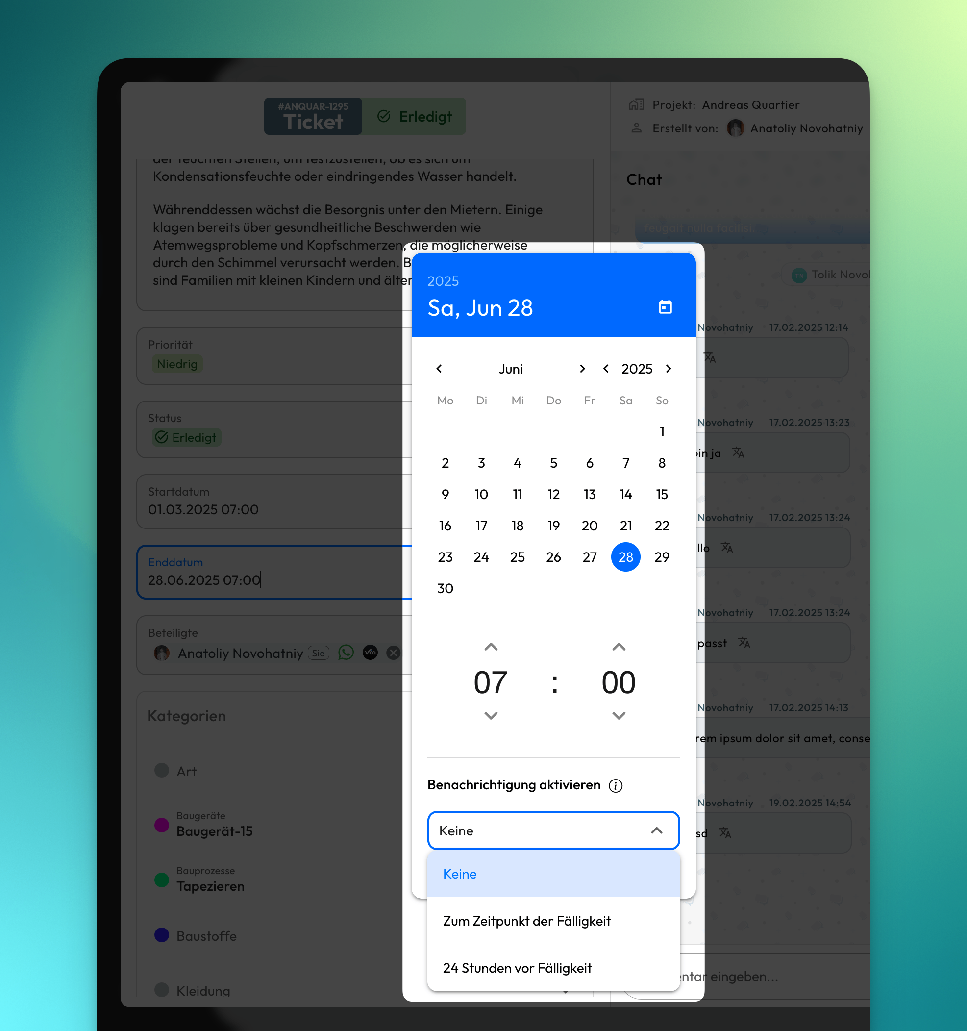 Due Date Notifications
