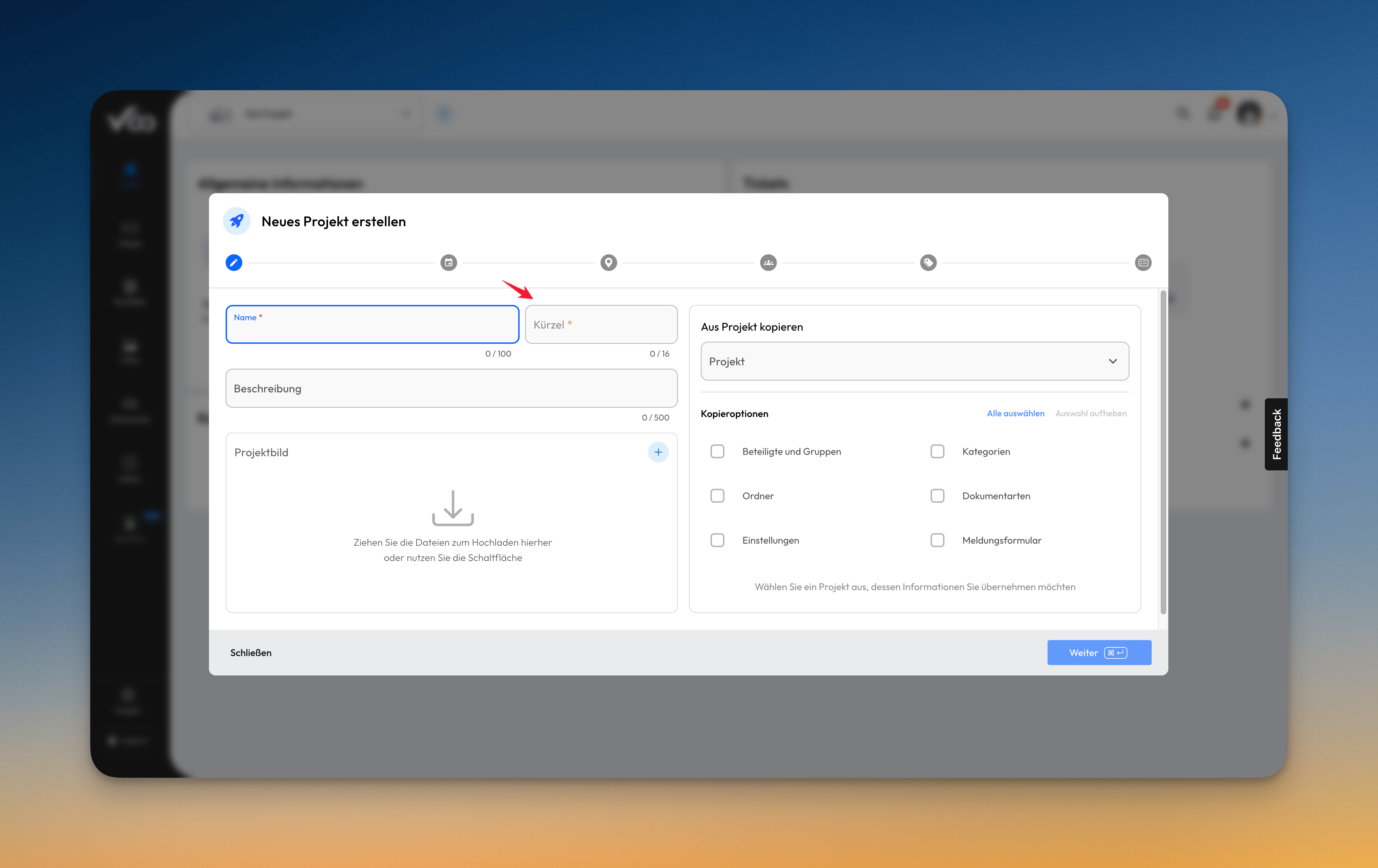 Project Abbreviation Customization
