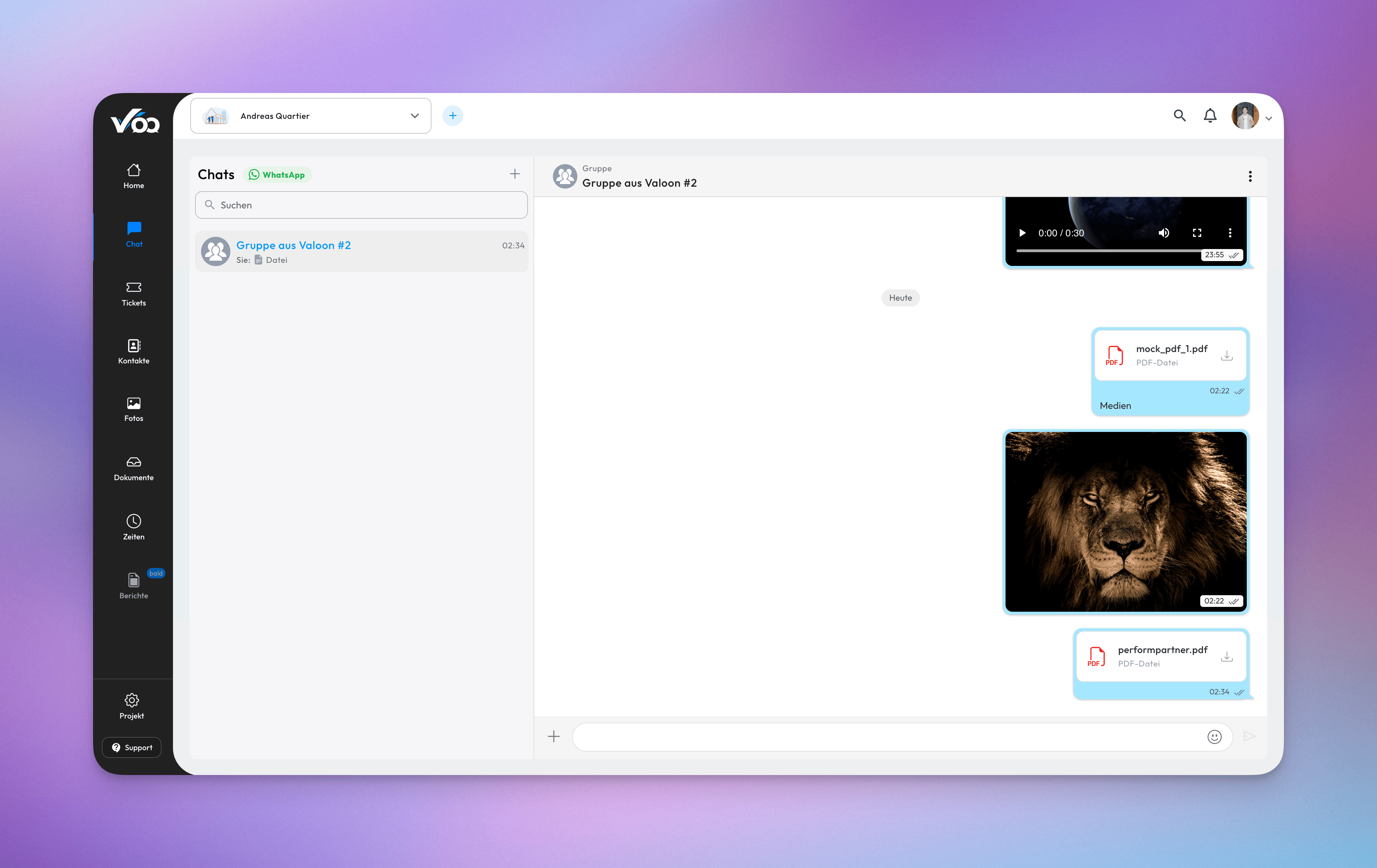 PDF Support in Project Chat