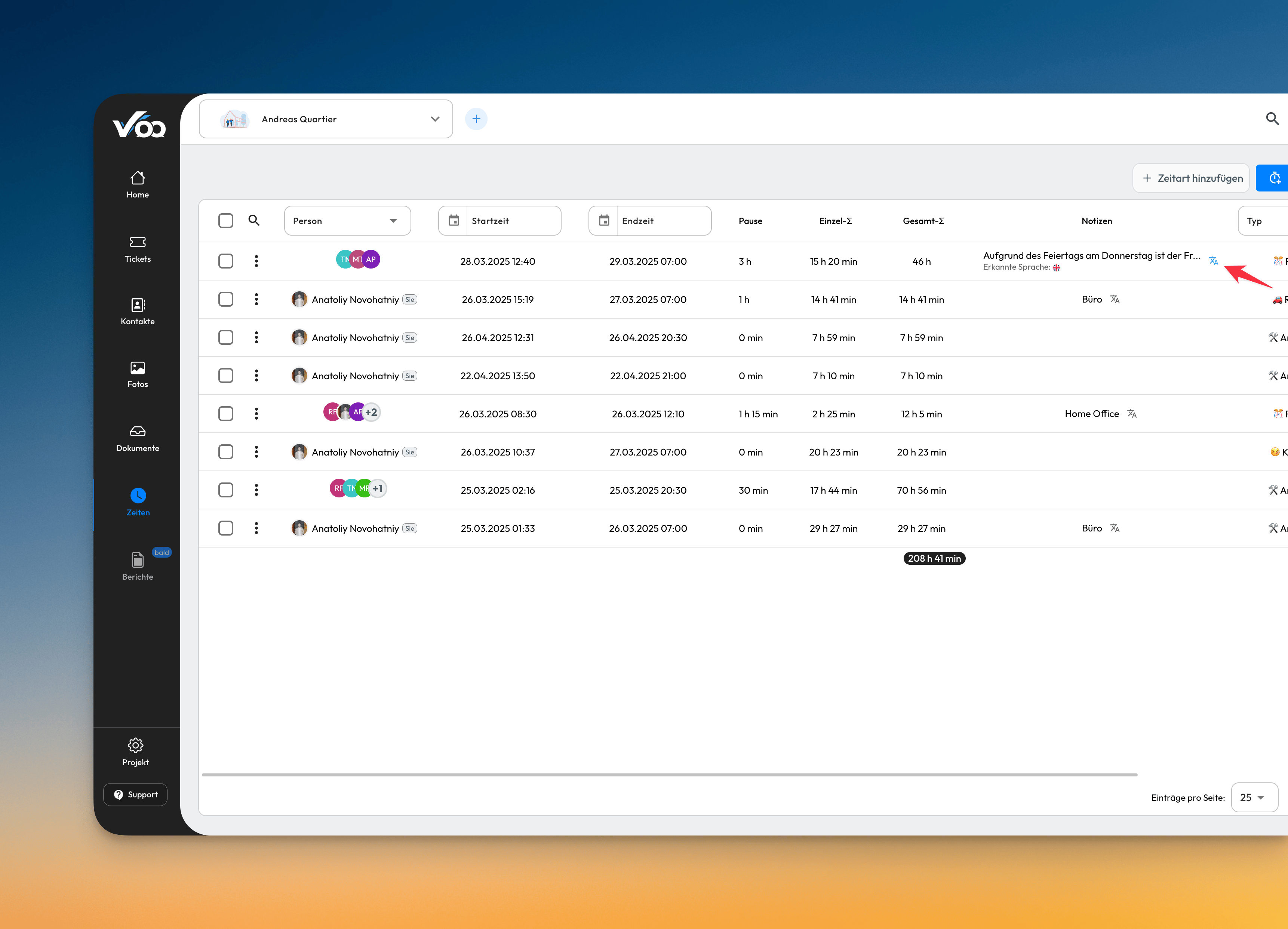 Translate Description Text in Time Entries #1