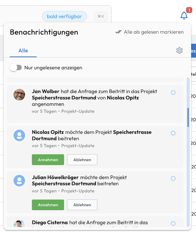 Notifications Center